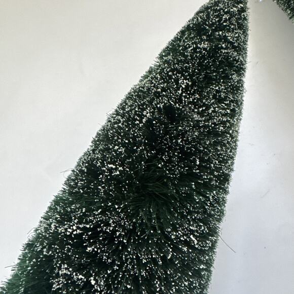 Lot 6 Dept 56 Snowy Sisal Brush Christmas Trees Christmas Village Display Decor - Picture 5 of 12